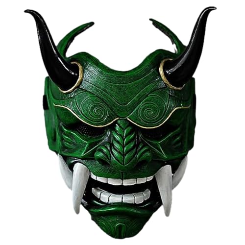 NULA Japanische Samurai Maske Cosplay Maske, Hannya Maske Ghost Warrior Oni Maske Kostüm Maske für Halloween Maske Cosplay Punk Requisiten von NULA