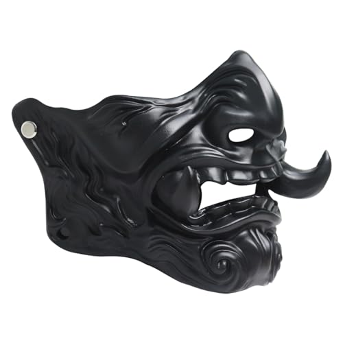 NULA Japanische Samurai Maske Cosplay Maske, Hannya Maske Ghost Warrior Oni Maske Kostüm Maske für Halloween Maske Cosplay Punk Requisiten von NULA