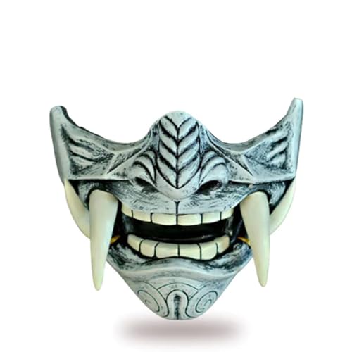 NULA Japanische Samurai Maske Cosplay Maske, Hannya Maske Ghost Warrior Oni Maske Kostüm Maske für Halloween Maske Cosplay Punk Requisiten von NULA