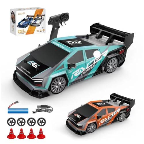 NULA Mini RC Drift Auto 1/24, 4WD Ferngesteuerte Autos Hochgeschwindigkeits Rennsportwagen mit 30 Km/h 2,4 GHz Elektrischer Fahrzeug mit LED-Beleuchtung für Erwachsene -1 Akku NULA Mini RC Drift Auto 1/24, 4WD Ferngesteuerte Autos Hochgeschwindigkeits Rennsportwagen mit 30 Km/h 2,4 GHz Elektrischer Fahrzeug mit LED-Beleuchtung für Erwachsene -1 Akku von NULA