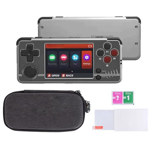 NULA Miyoo A30 Retro Handheld Spielkonsole, 2,8-Zoll-IPS-Bildschirm Cortex-A7-Linux-System-Emulatoren, Retro Arcade Geschenk – mit Tragbarer WiFi-Aufbewahrungstasche -Keine Karte von NULA