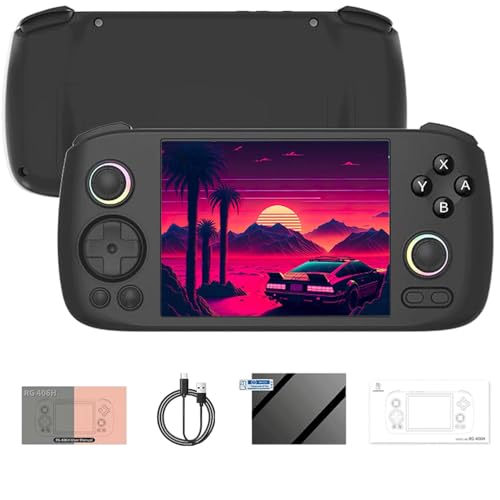 NULA 𝗡𝗲𝘄 RG406H Retro Handheld Spielkonsole, 4 Zoll Touchscreen 5000 mAh Android 13 Unisoc T820 Prozessor Emulator Videospiel Erwachsene Kinder (Keine Spiele) von NULA