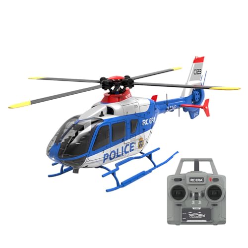 NULA RC Hubschrauber Spielzeug für Erwachsene, C123 1/36 EC135 Ferngesteuertes Helicopter 2.4G 6CH Einmotoriges Gyroskopisches Fluggerät RC Flugzeug für Anfänger - RTF Version von NULA