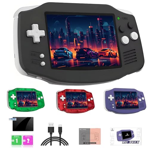 NULA RG 34XX Retro Handheld Spielkonsole, 3,4-Zoll-IPS-Bildschirm (720 X 480) Cortex-A53 Linux System 64-Bit Retro Videospiel Player Handheld Emulator (32 GB/kein Spiel) von NULA