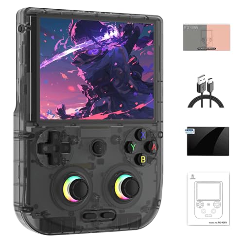 NULA RG406V Retro Handheld Spielkonsole, Android 13 Unisoc T820-Prozessor, 4-Zoll-IPS-Touchscreen, Arcade Videospielkonsolen, Unterstützt 5G WiFi Bluetooth - Keine Spiele von NULA