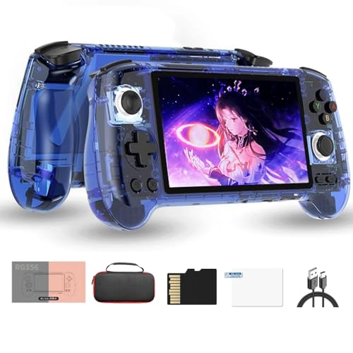 NULA RG556 Retro Handheld Spielkonsole Android 13 mit 8+128G (Keine Karte) & Tasche 5,48-Zoll-Touchscreen AMOLED-Bildschirm Unisoc T820-Prozessor-Spielkonsole SupportsWiFi von NULA