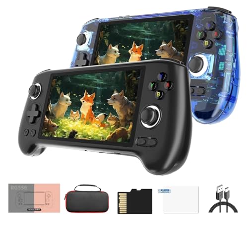 NULA RG556 Retro Handheld Spielkonsole Android 13 mit 8+128G (Keine Karte) & Tasche 5,48-Zoll-Touchscreen AMOLED-Bildschirm Unisoc T820-Prozessor-Spielkonsole SupportsWiFi von NULA