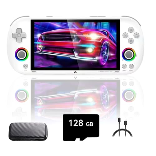 NULA TRIMUI SMART PRO Retro Handheld Spielkonsole, Mit 128G SD Karte 12700+ Spiele, 5-Zoll-Linux-System A133P Prozessor Retro Arcade Videospiel Emulator Support WiFi – mit Tragetasche NULA TRIMUI SMART PRO Retro Handheld Spielkonsole, Mit 128G SD Karte 12700+ Spiele, 5-Zoll-Linux-System A133P Prozessor Retro Arcade Videospiel Emulator Support WiFi – mit Tragetasche von NULA