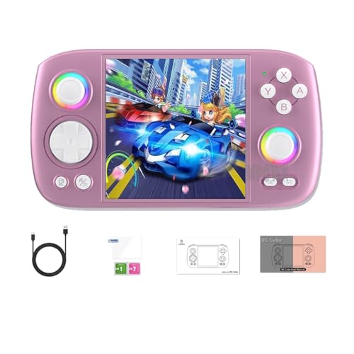 RG Cube Retro Handheld Spielkonsole, 8 +128 G mit RGB-Lichteffekten, 3,95-Zoll-IPS-Bildschirm Android Arcade Unisoc T820-Prozessor Unterstützt Bluetooth WIFI Battle - Keine Spiele von NULA