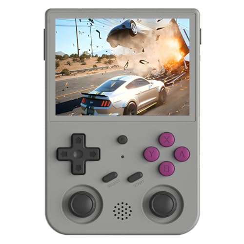 RG353V Retro Handheld Spielekonsole 16G+256G mit 34000+ Spielen, 3,5-Zoll-IPS-Bildschirm, Linux/Android11-System, Retro-Arcade-Handheld-Emulator-Videoplayer, Support WiFi von NULA