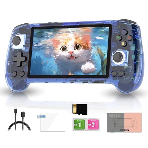 RG556 Retro Handheld Spielkonsole mit 8000+Spiele, 8+128G+256G 5,48-Zoll AMOLED Bildschirm Video Player Spielkonsole für Erwachsene Kinder, Unterstützung WiFi Bluetooth RG556 Retro Handheld Spielkonsole mit 8000+Spiele, 8+128G+256G 5,48-Zoll AMOLED Bildschirm Video Player Spielkonsole für Erwachsene Kinder, Unterstützung WiFi Bluetooth von NULA