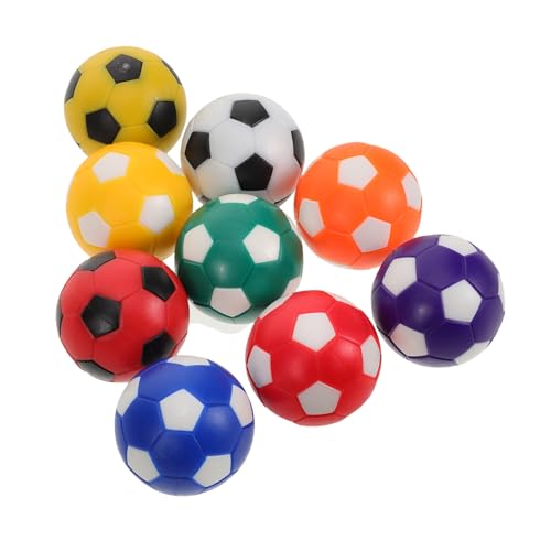 NULYLU 9St Kicker Zubehör Fußball-Spielball kleine Schwarze und weiße Fußbälle Tischfußballbälle Tischfußball Zubehör Tischfußball Kugeln Fußball Ball Fußball für Erwachsene Plastik von NULYLU