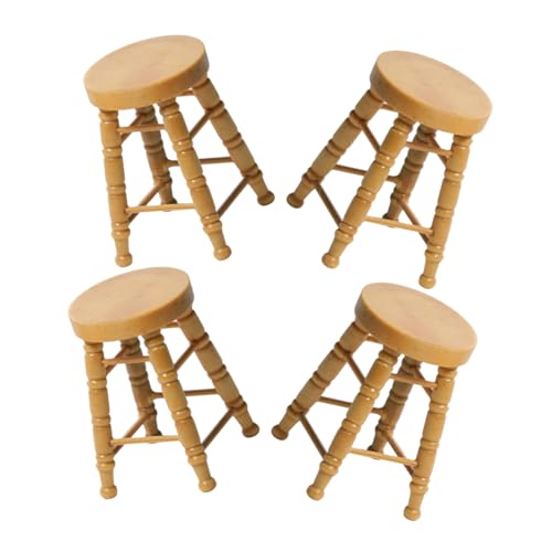 NULYLU Dollhouse Hocker mit Rundem Design Teiliges für Realistische Szenen und Bastelprojekte Authentisches für Puppenhäuser NULYLU Dollhouse Hocker mit Rundem Design Teiliges für Realistische Szenen und Bastelprojekte Authentisches für Puppenhäuser von NULYLU
