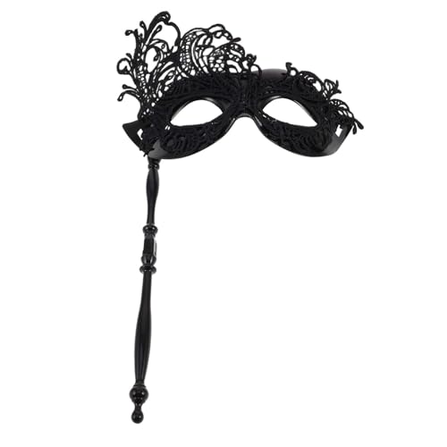 NULYLU Handgehaltene Stabmaske Halloween Kostüme Phantom Der Oper Maske Halloween Maske Bekleidung Maske Für Maskerade Party Hexenmaske Für Frau Maskenständer von NULYLU