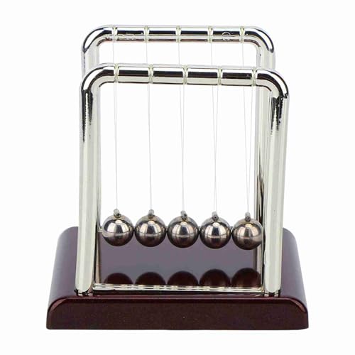 Balance Pendulum Ball Toy Home Office Ornament für Schreibtisch (Small Square Billiard Ball) von NUMNBE