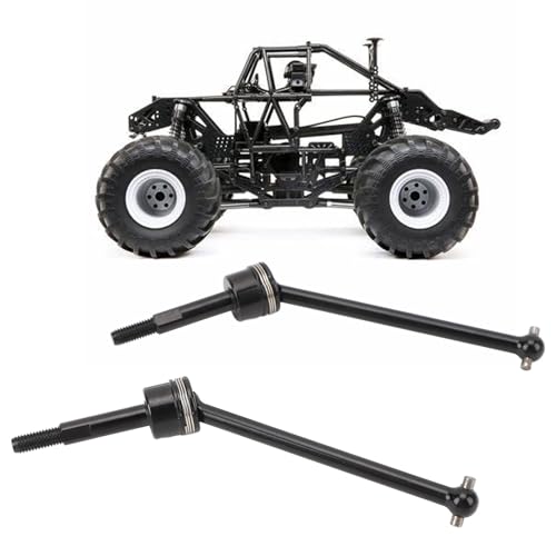 NUMNBE 2 Stück RC vordere CVD-Antriebswellenachse Hochpräzise Antriebswellenachse aus Stahl für LOSI 1/8 LMT RC-Auto von NUMNBE