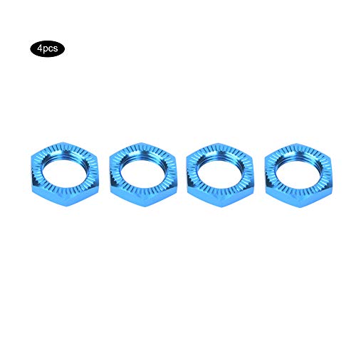 NUMNBE Aluminiumlegierung 17mm Radmuttern für 1/8 RC -Autozubehör (Blau) von NUMNBE