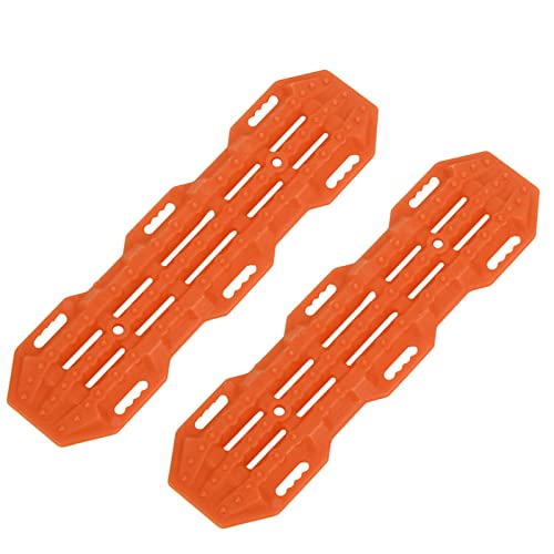 NUMNBE RC Crawler Decorative Board Hochwertiges Kunststoff entfernbarer Dekorationsteile 2pcs Anti-Skid Auto-Hilfe für 1/10 RC Modell Kletterfahrzeug Orange Grüne Blau Schwarze rote (Orange) von NUMNBE