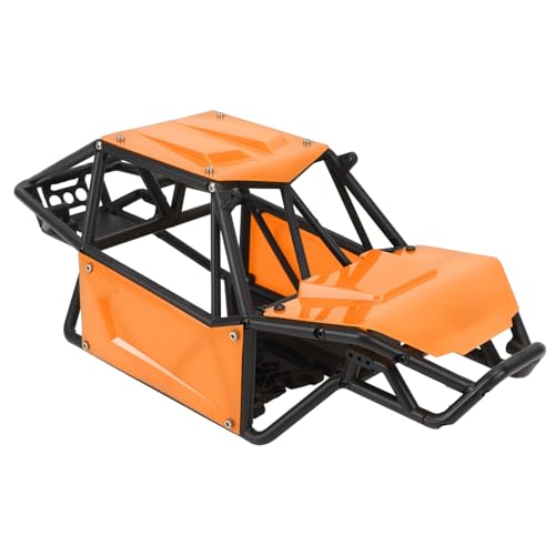 NUMNBE RC Crawler Überrollkäfig, RC Überrollkäfig Karosserie, Nylonkörper Überrollkäfig für Axial SCX10 II 90046 UTB10 Capra 1/10 RC Crawler Upgrade Teil (Orange) von NUMNBE