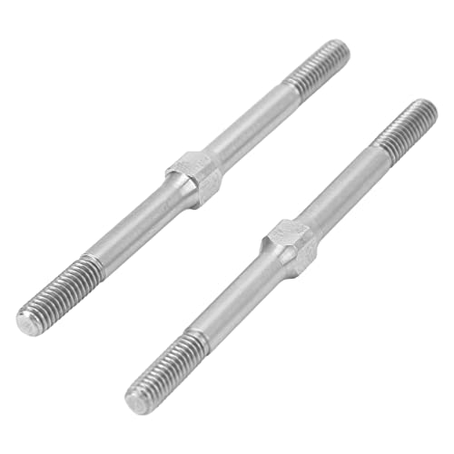 NUMNBE RC -Spannschloss M4 63mm Upgrade Teil Stahlabschleude für Arrma Granit 1/10 RC -Auto Silber 2pcs von NUMNBE