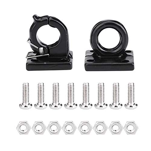 NUMNBE RC Trailer Tow Lock Shackle Bracket Set High Simulationszubehör für axiale SCX10 CC01 D90 D110 TF2 RC Car von NUMNBE