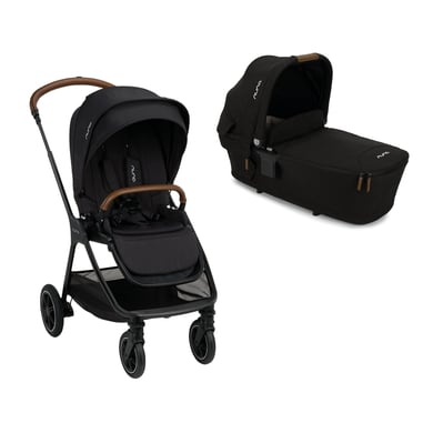 Nuna Kinderwagen Set Triv next inklusive Babywanne faltbar Lytl next Caviar von NUNA®