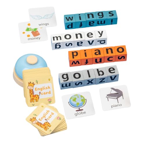 3 Sätze Englisches Spiele für Kleinkinder Puzzlekleber Puzzlematte puzzletisch Alphabet-Rechtschreibspiel Alphabet-Buchstabierspiele für Papier NUOBESTY von NUOBESTY