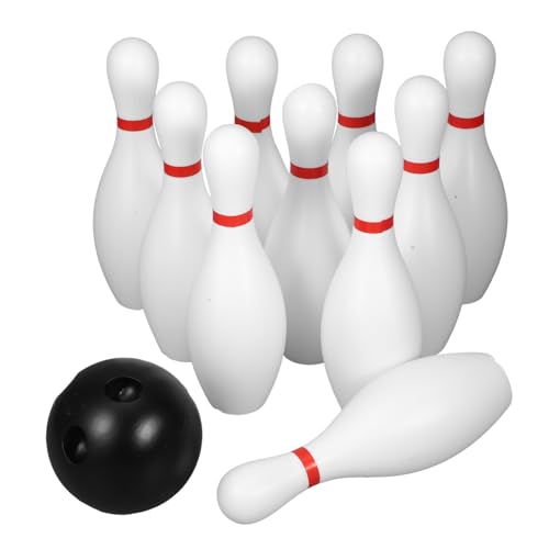 NUOBESTY Bowling Spiele Für Kegelspiel Kinder Bowling Tisch-familienspiele Spielzeuggeschenke Pow Plastik Weiß FüR Drinnen Und DraußEn von NUOBESTY