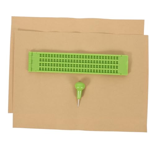 NUOBESTY 1 Satz Braille-tafel Entlüften Eingabestift Für Kreide Dünne Whiteboard-stifte Autotelefonhalterung Handyhalter Auto Karte Berühren Kern Kreative Markierungen Light Green Plastik von NUOBESTY