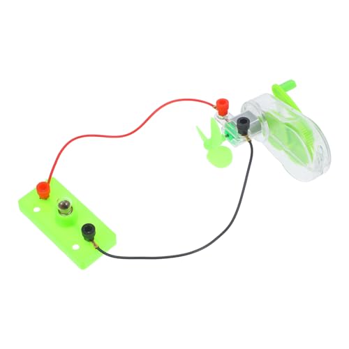 NUOBESTY Pädagogisches Wissenschaftliches Experiment Spielzeug Handkurbel Generator Kit Kunststoff Kupfer Eisen Generator Wissenschaft Kit von NUOBESTY