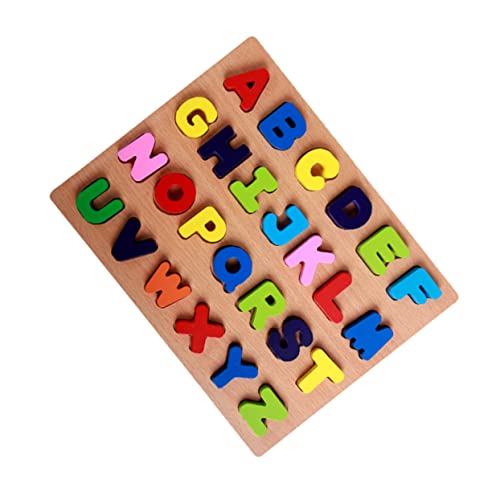 NUOBESTY 1 Satz Rätsel für rätselbuch kinderpuzzle Educational Toys zabawki stymulujące rozwój knobeleien für holzpuzzles Buchstabenrätsel Rätsel für Kleinkinder Bambus von NUOBESTY