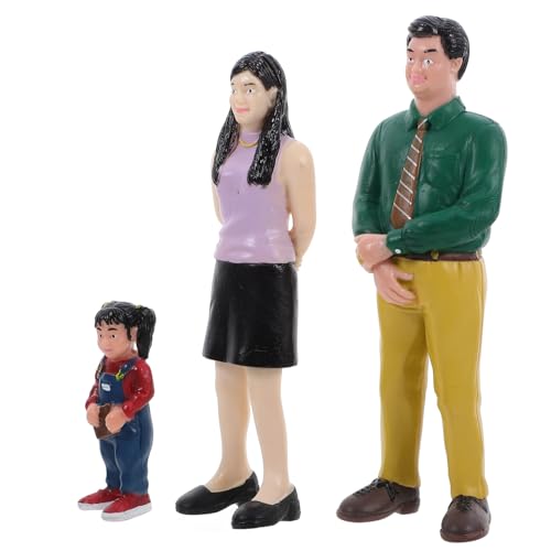 NUOBESTY 1 Satz Simulationscharaktermodell Menschen Zahlen Puppenhausmöbel Figuren der Familienmenschen Miniatur Familienfiguren puppenhaus Figuren Familie Mini-Leute Menschen Modelle PVC von NUOBESTY