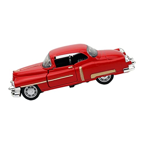 1 Stück Coupe Vintage Car Modell Rot- 1/32 Diecast Modell Spielzeug Auto Retro Auto Modell Wohnkultur von NUOBESTY