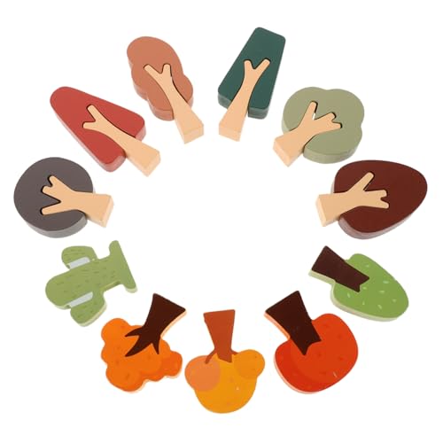 NUOBESTY 11 Stück Teiliges Holzspielzeug Bäume für Miniatur Modellbäume Waldlandschaft Zubehör aus Holz mit Stecksystem für Kreative Lernspiele und Diorama Gestaltung NUOBESTY 11 Stück Teiliges Holzspielzeug Bäume für Miniatur Modellbäume Waldlandschaft Zubehör aus Holz mit Stecksystem für Kreative Lernspiele und Diorama Gestaltung von NUOBESTY