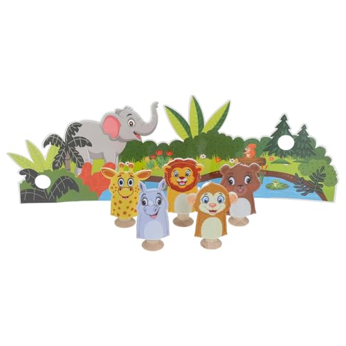 NUOBESTY 1 Satz Filz Fingerpuppen für Kinder Tierhandpuppen mit Waldhintergrund Weiche und Sichere Kleiner Fingerpuppen zum Geschichtenerzählen Pädagogisches Spielzeug für Kleinkinder NUOBESTY 1 Satz Filz Fingerpuppen für Kinder Tierhandpuppen mit Waldhintergrund Weiche und Sichere Kleiner Fingerpuppen zum Geschichtenerzählen Pädagogisches Spielzeug für Kleinkinder von NUOBESTY