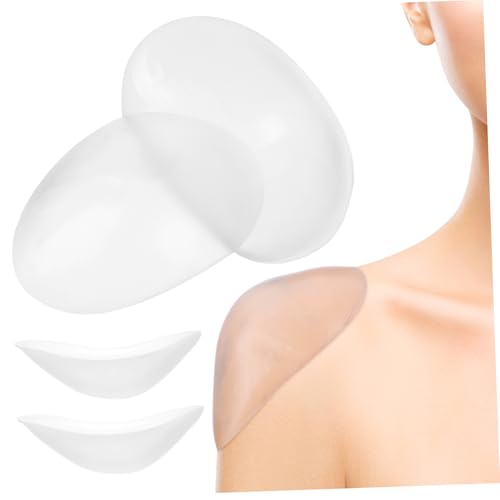 NUOBESTY 2 Paar Rutschfestes Schulterpolster Shoulder Support Schultertraining Pads für Frauen Damen Schulterpolster Frauen Schulterpolster Schulter-Push-up-Pads Transparent von NUOBESTY