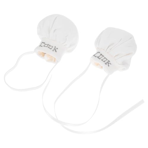 NUOBESTY 2 Stück Mini Chef Mützen für Puppen Elastisch Band Kleine Weiße Kochmützen für Plüschtiere Puppenzubehör Robuste Mini-Koch Outfits für Puppenhaus Küche und Fantasievolles NUOBESTY 2 Stück Mini Chef Mützen für Puppen Elastisch Band Kleine Weiße Kochmützen für Plüschtiere Puppenzubehör Robuste Mini-Koch Outfits für Puppenhaus Küche und Fantasievolles von NUOBESTY