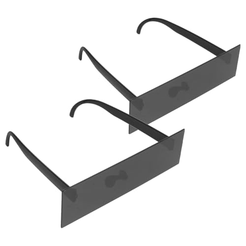 NUOBESTY 2 Stück Zensur-neuheits-sonnenbrillen – Unisex-schwarze Bar-brille, Lustige Fotoautomaten-requisiten für Halloween-kostümzubehör NUOBESTY 2 Stück Zensur-neuheits-sonnenbrillen – Unisex-schwarze Bar-brille, Lustige Fotoautomaten-requisiten für Halloween-kostümzubehör von NUOBESTY