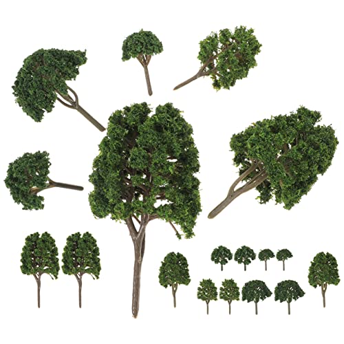 NUOBESTY 24St Mikrolandschaftssimulationsbaum Mini-Baum Spuren Modellsimulation Baumeisenbahn Modellbaum Dioramabaum Modellbäume Artificial Tree Miniaturbaum Baumschmuck Bäume Plastik von NUOBESTY