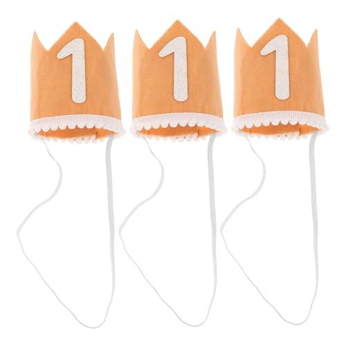 NUOBESTY 3 Stück Teiliges Geburtstagskrone aus Vliesstoff und Pailletten Langlebig und Farbintensiv Kreative Geburtstag Kopfbedeckung für Mädchen und Kleinkinder für Fotoshootings und NUOBESTY 3 Stück Teiliges Geburtstagskrone aus Vliesstoff und Pailletten Langlebig und Farbintensiv Kreative Geburtstag Kopfbedeckung für Mädchen und Kleinkinder für Fotoshootings und von NUOBESTY