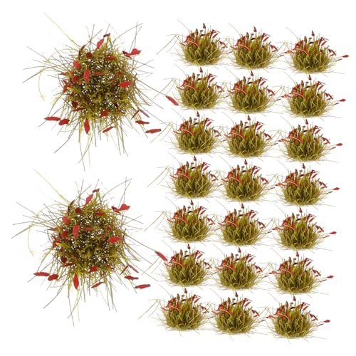 NUOBESTY 32 Stück Simulierter Gras Sand Tisch Gefälschte Gras Modelle Gras Cluster Miniatur Kunstrasen DIY Gras Cluster Feldgras DIY Gras Cluster Ornament Feld Gras Cluster Harz von NUOBESTY