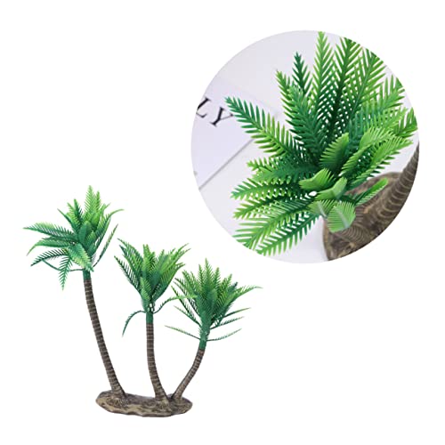 NUOBESTY 3St Mini-Landschaft kunstplflanze Artificial Plant Plastikpflanzen Miniaturpflanzen Toys DIY-Puppenhausdekoration Toys for gartendeko Simulation Kokosnussbaum von NUOBESTY