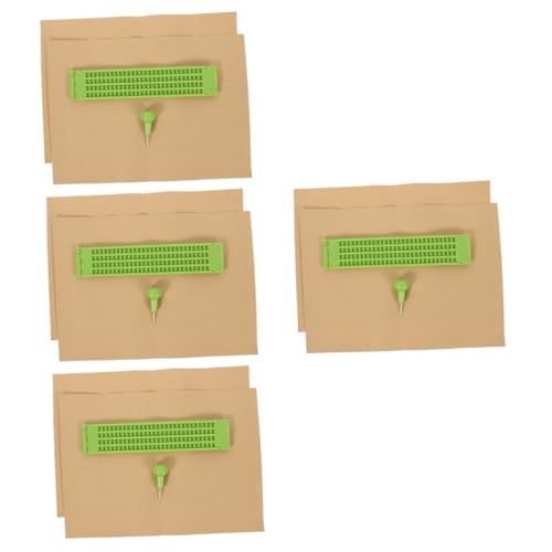 NUOBESTY 4 Sets Braille Tafel Braille Schiefertafel Und Stiftset Braille Schiefertafel Für Jalousien Braille Griffbretter Braille Platte Mit Stift Braille Jalousietafel Braille von NUOBESTY