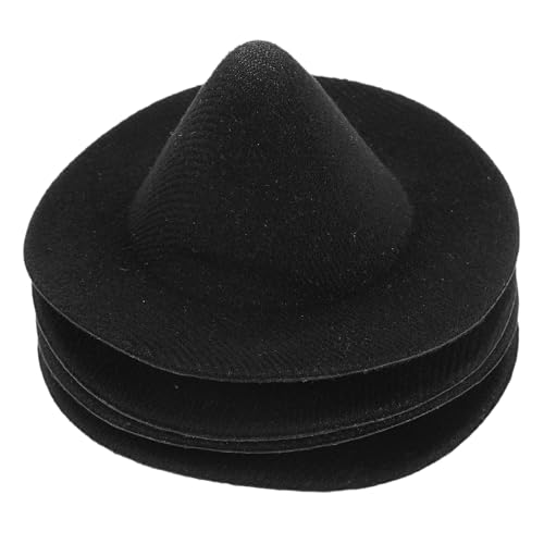 NUOBESTY 4 Stück Halloween-Mini-Hexenhüte, schwarz, kleine Hexenkopfbedeckung, winzige Zaubererhüte für Puppenhaus, Halloween-Party, DIY-Zubehör, 10 cm NUOBESTY 4 Stück Halloween-Mini-Hexenhüte, schwarz, kleine Hexenkopfbedeckung, winzige Zaubererhüte für Puppenhaus, Halloween-Party, DIY-Zubehör, 10 cm von NUOBESTY