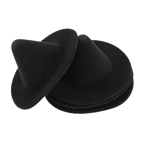 NUOBESTY 4 Stück Mini Hexenhüte Schwarz Wiederverwendbar Langlebig Kleine Zaubererhüte für Puppenhaus Halloween Deko Zubehör Cake Topper Flaschenkappen NUOBESTY 4 Stück Mini Hexenhüte Schwarz Wiederverwendbar Langlebig Kleine Zaubererhüte für Puppenhaus Halloween Deko Zubehör Cake Topper Flaschenkappen von NUOBESTY