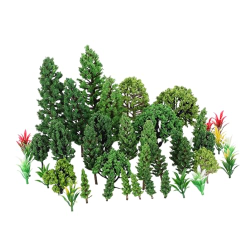 NUOBESTY 40 Stück Teiliges Miniatur Modellbäume Mischungen aus Kleinen Kiefern und Mini Bäumen Realistische Kunststoffbäume für Dioramen Modellbau Eisenbahnlandschaften DIY Bastelprojekte NUOBESTY 40 Stück Teiliges Miniatur Modellbäume Mischungen aus Kleinen Kiefern und Mini Bäumen Realistische Kunststoffbäume für Dioramen Modellbau Eisenbahnlandschaften DIY Bastelprojekte von NUOBESTY
