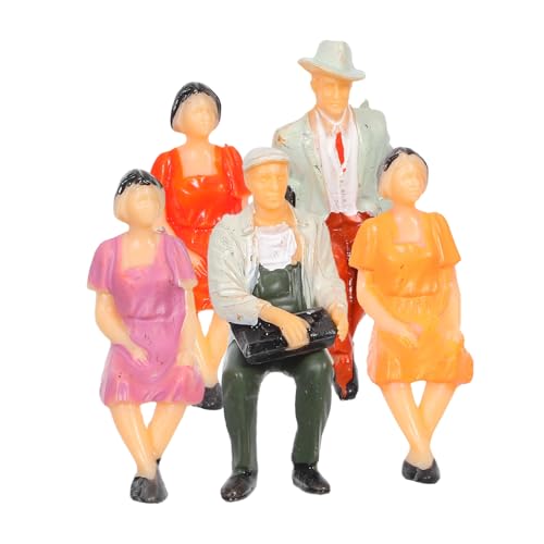 NUOBESTY 5 Stück Maßstab Bunte Sitzende Modellpersonen für Landschaftsmodelle Dioramen Modelleisenbahn und Puppenhaus Realistische Gestaltung für Kreative Bastelprojekte NUOBESTY 5 Stück Maßstab Bunte Sitzende Modellpersonen für Landschaftsmodelle Dioramen Modelleisenbahn und Puppenhaus Realistische Gestaltung für Kreative Bastelprojekte von NUOBESTY