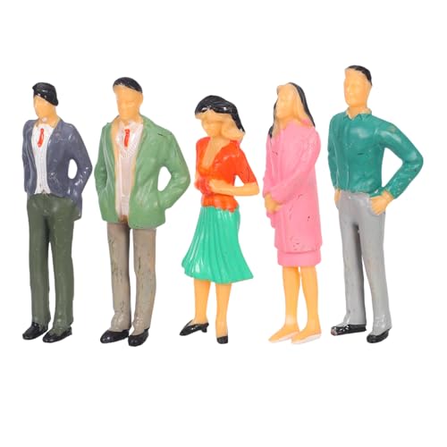 NUOBESTY 5 Stück Maßstab Handbemalt Realistische Architektur Modellfiguren für Modelleisenbahn Diorama Puppenhaus und Geländegestaltung NUOBESTY 5 Stück Maßstab Handbemalt Realistische Architektur Modellfiguren für Modelleisenbahn Diorama Puppenhaus und Geländegestaltung von NUOBESTY