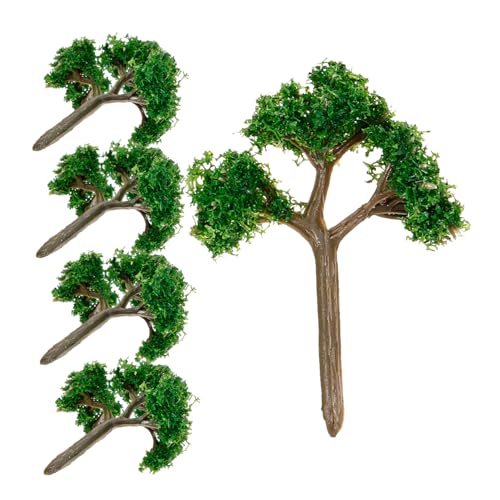 NUOBESTY 5st Modellbaum Zuglandschaftsbaum Grüne Landschaft Landschaftsmodell Mini-landschaftsmodell Miniaturbäume Zum Basteln Baumbaumodell Sandtischbaummodell Landschaft DIY Bäume Plastik von NUOBESTY