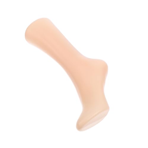 NUOBESTY Fußform Sockenform Gefälschter Fuß Schuhe Schaufensterpuppe Sockenfußmodell Schuhe Liefern Füße Socken Modell Fußpuppe Für Schuhe Modell Fußsocken Socken Fußmodell Beige Plastik von NUOBESTY